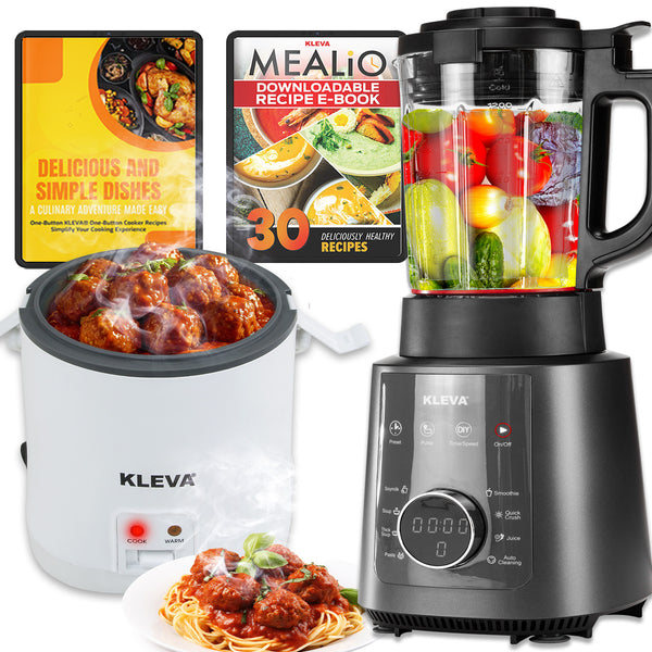 Mealio® Hot & Cold Blender - Professional Soup Maker & Smoothie Blender in 1 + FREE One Button Cooker + Recipe E-Book