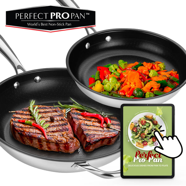 Premium Non-Stick Perfect Pro Pan™️ 26+28cm Set - Buy One Get a Bigger One FREE!