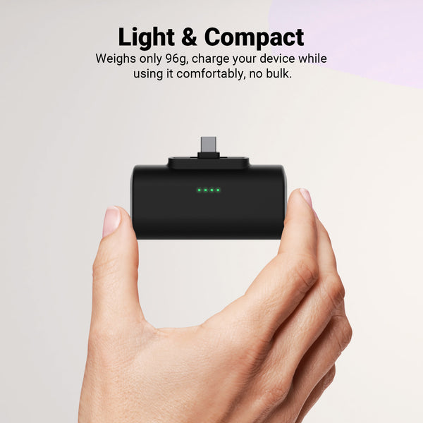 Kleva Pocket Mini Power Bank 5000mAh with Built-in Plug