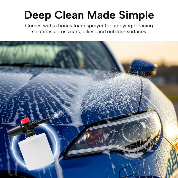 pressure washer foam sprayer washing car with thick foam for deep clean detailing