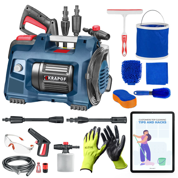 KRAPOF® Compact Electric Pressure Washer + BONUS Gifts + Cleaning E-Book