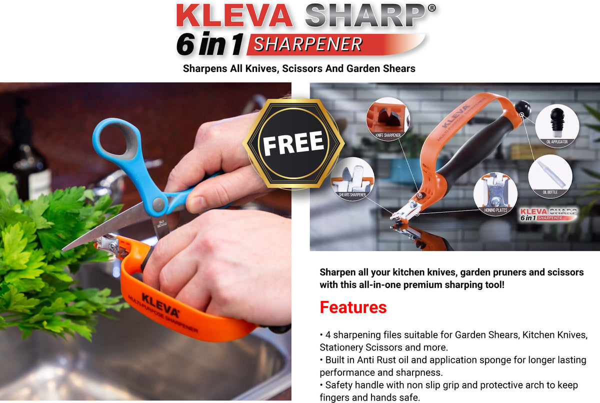 Kleva Precision Pruners + 6 in 1 Sharpener Buy 1 Get 1 FREE Kleva