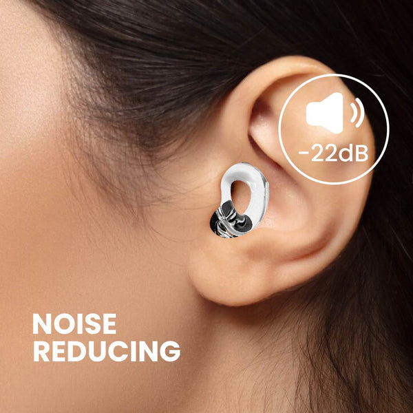 Reusable Hearing Protection Earplugs for Noise Reduction, Sleep, Working & Flights