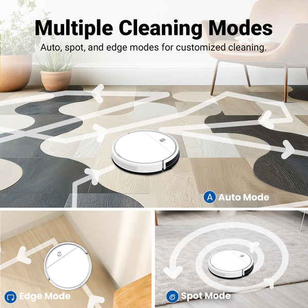 KRAPOF® Slim Robo Vac Super Quiet Robotic Vacuum Cleaner