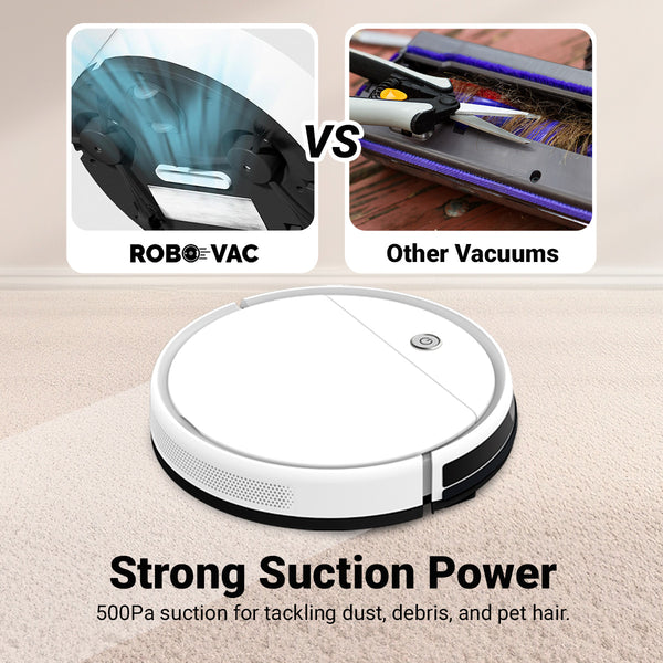 KRAPOF® Slim Robo Vac Super Quiet Robotic Vacuum Cleaner