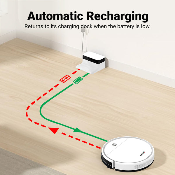 KRAPOF® Slim Robo Vac Super Quiet Robotic Vacuum Cleaner