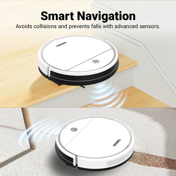 KRAPOF® Slim Robo Vac Super Quiet Robotic Vacuum Cleaner