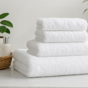 Super Sleeper Pro Premium Bath Towel Set in White Colour