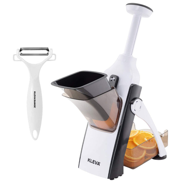 Kleva Safety Slicer™️ One-Push XL Vegetable Slicer + BONUS Peeler + Cooking E-Book