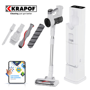 KRAPOF® Auto Clean Self Empty Slim Power Vac Cordless Stick Vacuum + Free Shipping