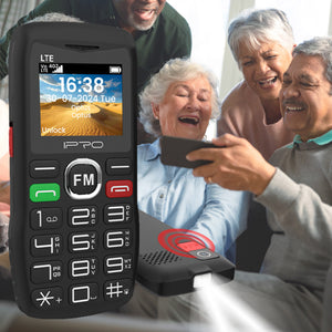 Kleva Large Button Easy Read Mobile Phone with SOS, Dual Sim, Camera & Torch - Senior Friendly