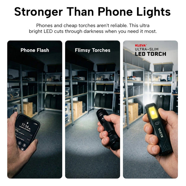 kleva torch stronger than phone light