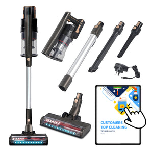 KRAPOF® Super Slim Power Vac Cordless Stick Vacuum + Extra FREE Second Battery