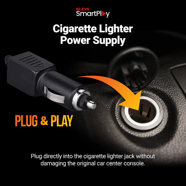 Kleva Smartplay plug and play cigarette lighter power supply for quick car installation