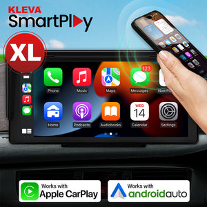 Kleva SmartPlay XL 10" HD Universal Touchscreen - Apple CarPlay Android Auto Wireless