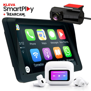 7" HD Touch Portable Kleva SmartPlay + FREE Rear Camera & Audiopods Pro