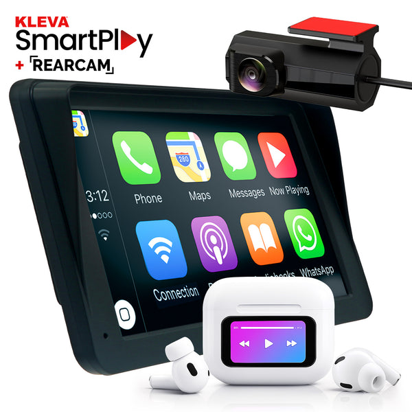 7" HD Touch Portable Kleva SmartPlay + FREE Rear Camera & Audiopods Pro