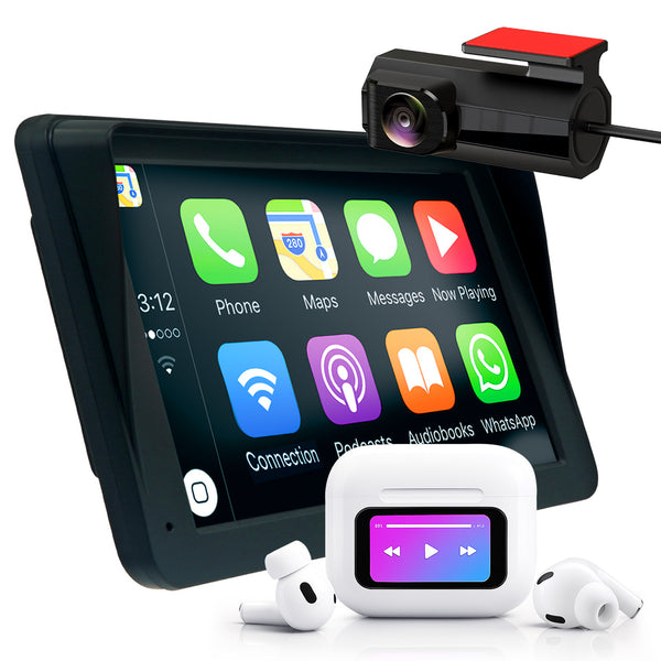7" HD Touch Portable Kleva SmartPlay + FREE Rear Camera & Audiopods Pro