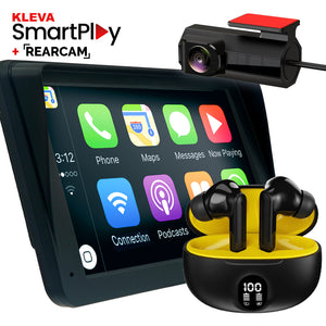 Carplay with free audiopods and rear cam