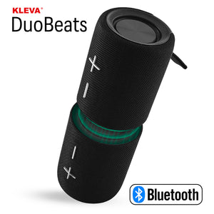 Kleva DuoBeats 2-in-1 Stereo Portable Wireless Bluetooth Speakers with 3 Modes