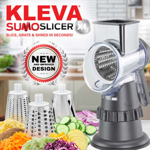 Kleva Sumo Slicer® XL NEW Improved Design + 3 Interchangeable Drums - New Colours!