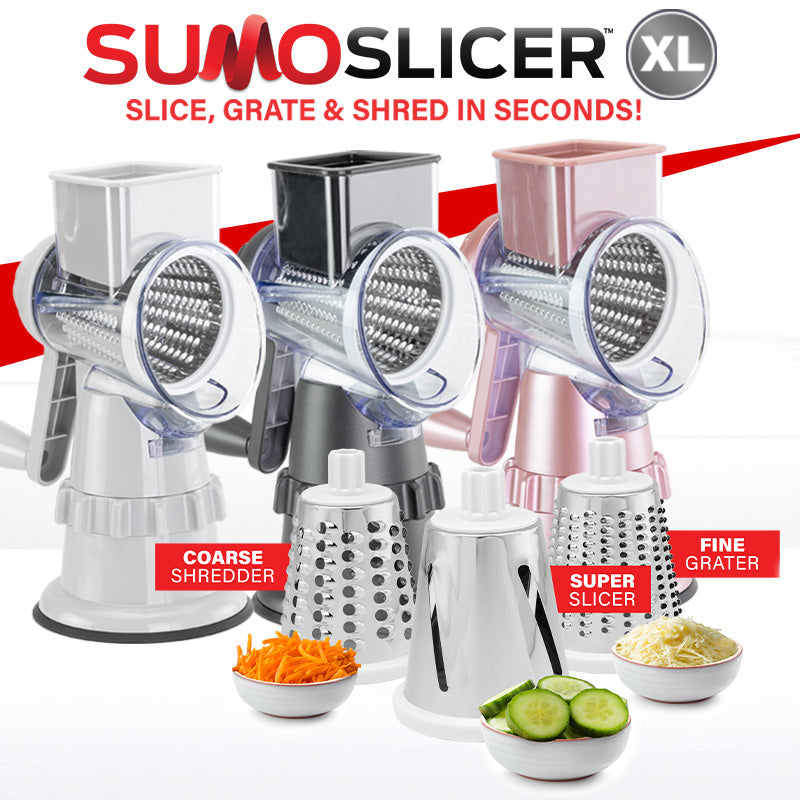 Kleva Sumo Slicer® XL NEW Improved Design + 3 Interchangeable Drums