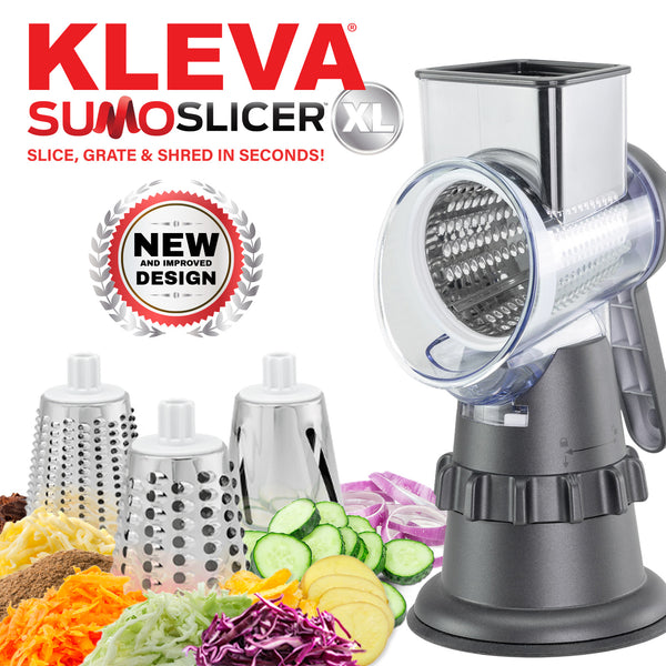 Kleva Sumo Slicer® XL NEW Improved Design + 3 Interchangeable Drums - New Colours!