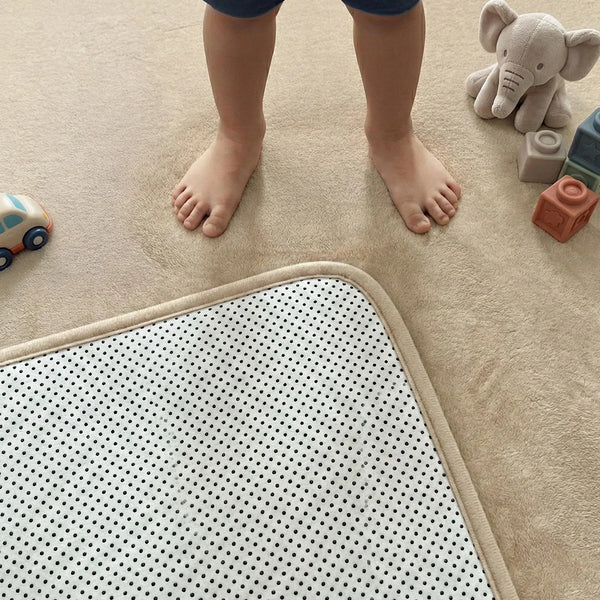 Non slip tatami floor mat backing with anti skid dots, safe Japanese tatami mat for hardwood floors