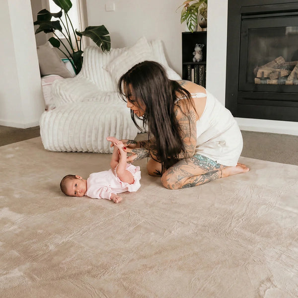 Plush tatami floor mat for reading and playtime, thick japanese tatami floor mat for toddlers