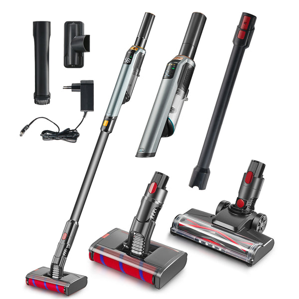 KRAPOF® TwinTech Handy Vac Cordless 2-in-1 Ultra Slim Handheld Stick Vacuum