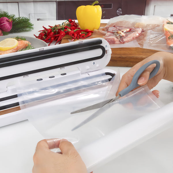 Kleva® Vac Seal & Save Food Saver Vacuum Sealer + FREE Sealer Bags Rolls