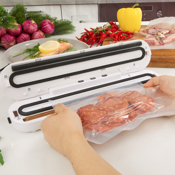 Kleva® Vac Seal & Save Food Saver Vacuum Sealer + FREE Sealer Bags Rolls