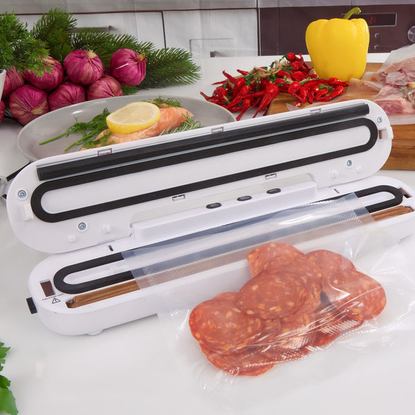 Kleva® Vac Seal & Save Food Saver Vacuum Sealer + FREE Sealer Bags Rolls