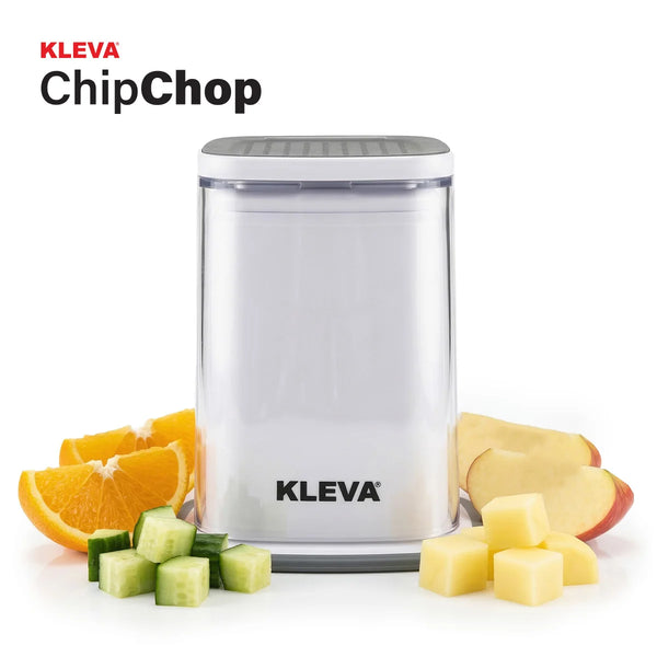 Kleva ChipChop vegetable chopper with container for quick slicing, dicing and chopping vegetables