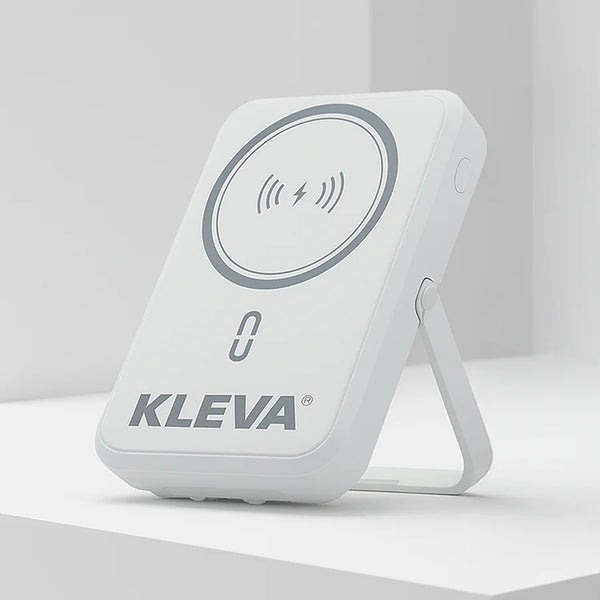Kleva wireless charging pad on a light gray background