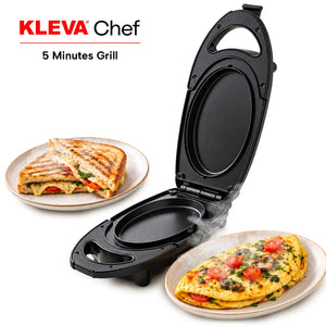 KLEVA® Clever Chef Double-Sided Compact Grill