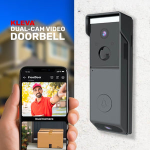 Kleva Security Wireless Video Doorbell Dual 1080p HD Camera