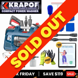 KRAPOF® Compact Electric Pressure Washer + BONUS Gifts + Cleaning E-Book