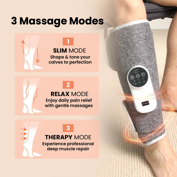 Remedical Muscle Relief Cordless Calf & Foot Massager 2 Pack with Heat and Circulation