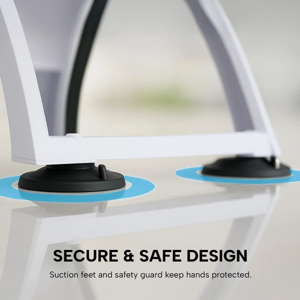 Kleva Safety Slicer XL suction feet securing slicer to countertop