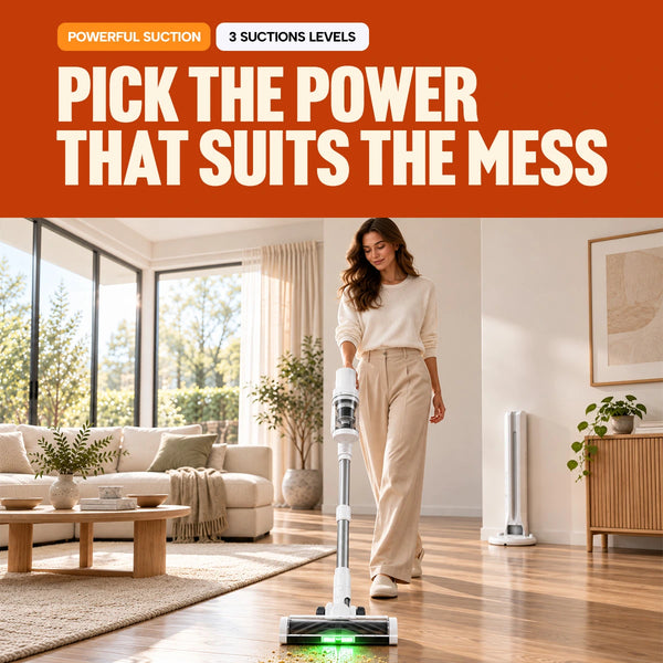 KLEVA® Self Empty Vac K4 - Slim Cordless Stick Vacuum
