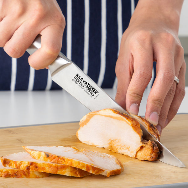 KlevaCut® Master Series 6pc Knife Set + Sharpener + Choice of Knife Block or Gift!
