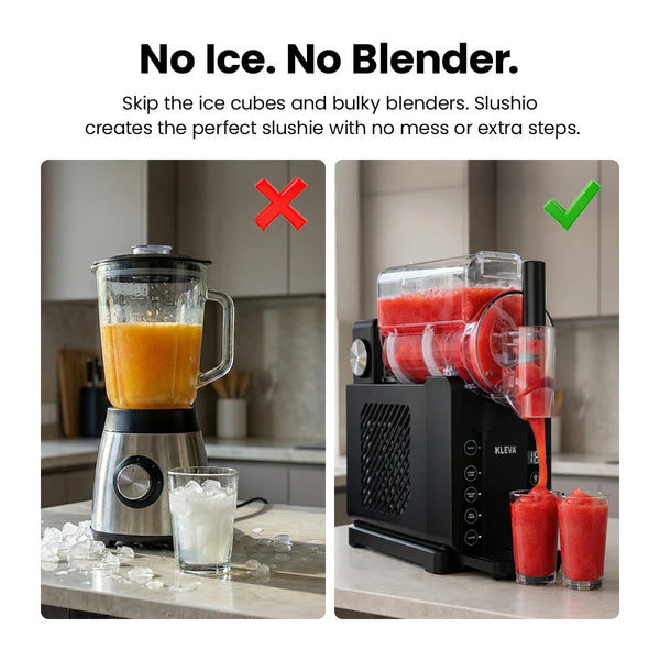 Blender versus slush machine comparison no ice needed