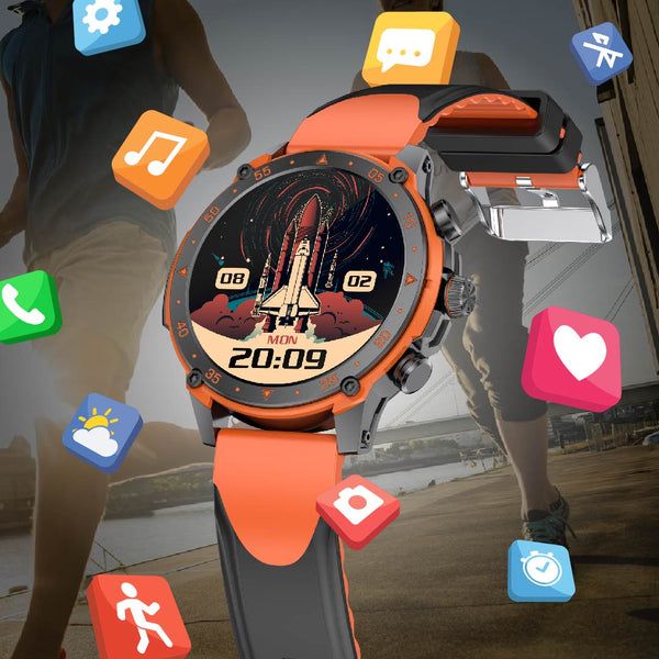 Advanced Smart Sport Watch Fitness Tracker for Active Lifestyle - Compatible with Android iOS