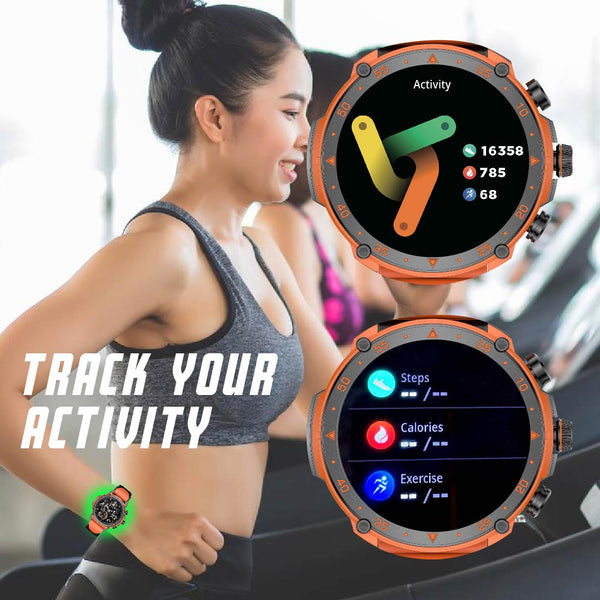 Advanced Smart Sport Watch Fitness Tracker for Active Lifestyle - Compatible with Android iOS