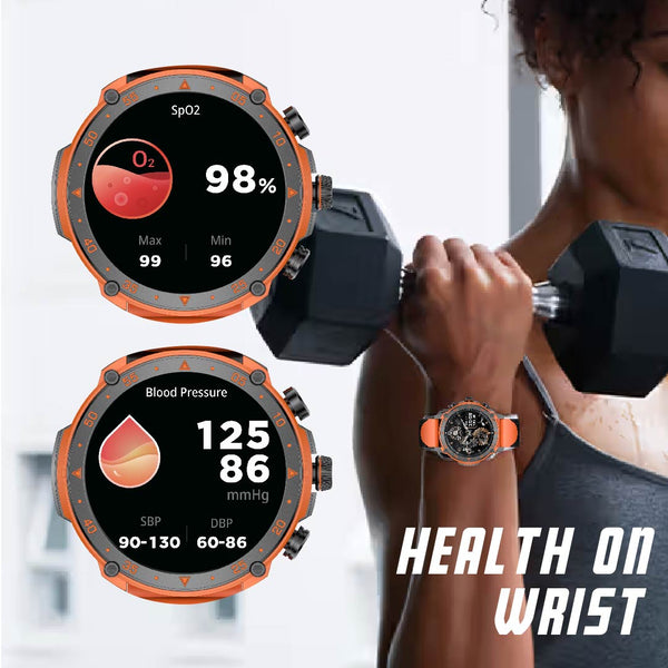 Advanced Smart Sport Watch Fitness Tracker for Active Lifestyle - Compatible with Android iOS