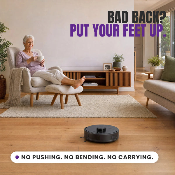 KLEVA® Self Empty Robo VacIQ Robot Vacuum and Mop