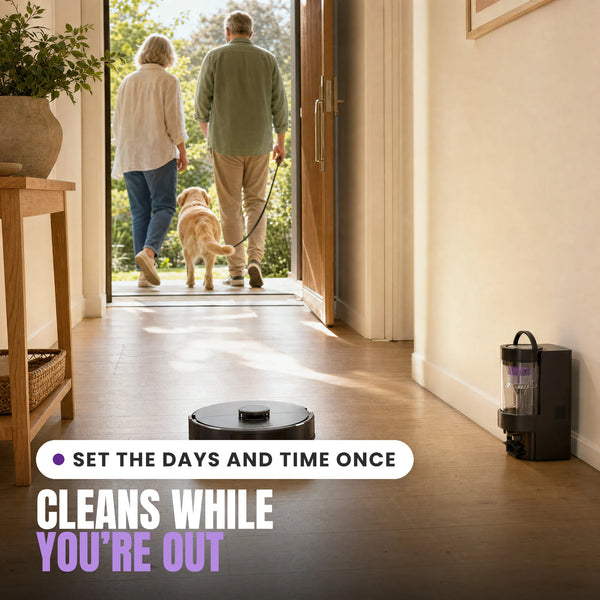 KLEVA® Self Empty Robo VacIQ Robot Vacuum and Mop