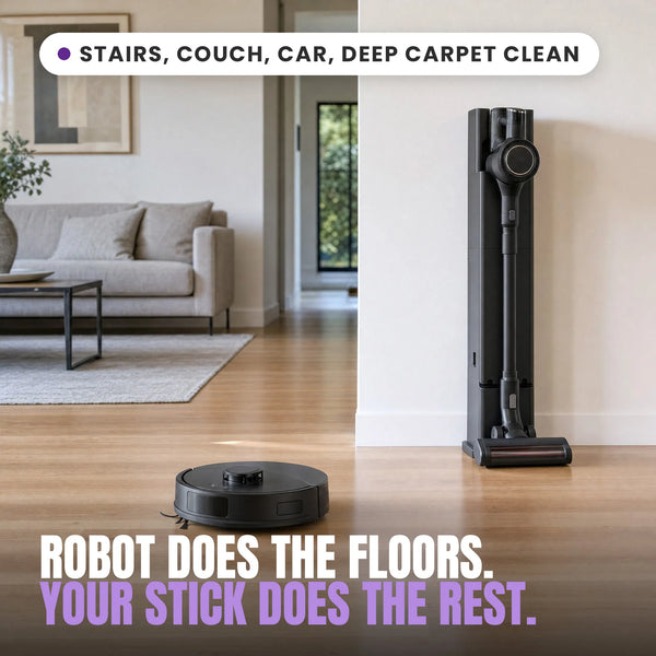 KLEVA® Self Empty Robo VacIQ Robot Vacuum and Mop
