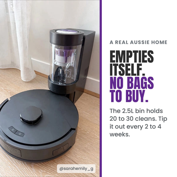 KLEVA® Self Empty Robo VacIQ Robot Vacuum and Mop